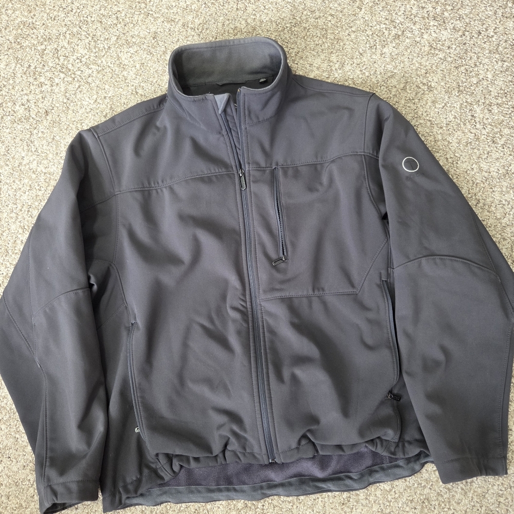 Tumi T Tech Jacket‎ Mens XL GREY Softshell Jacket Charcoal